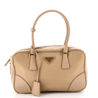 Prada Re-Edition 1978 Bauletto Bag Re-Nylon with Saffiano Leather Medium