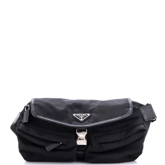 Prada Double Front Pocket Belt Bag Re-Nylon